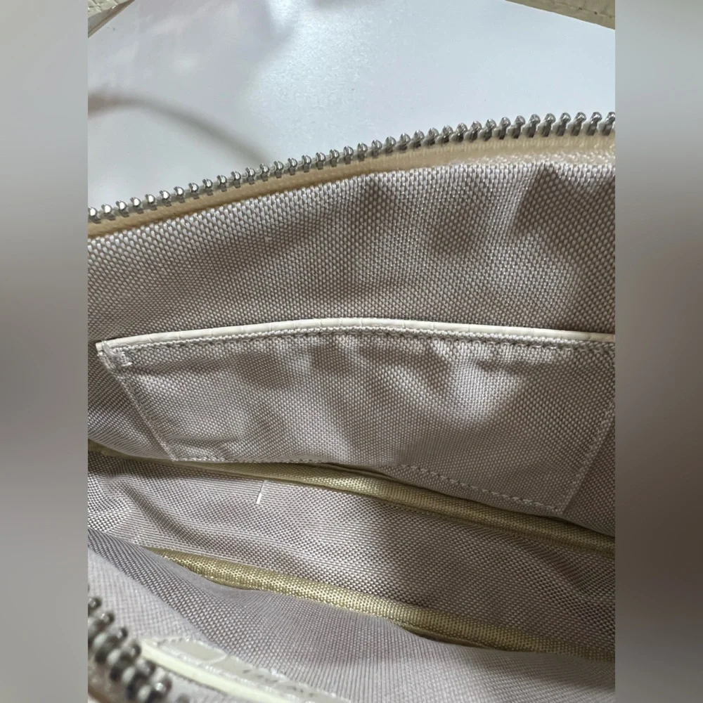 JW PEI | Eva Shoulder Handbag - Ivory Croc